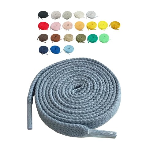 スニーカー シューレース 靴ひも 石目平 90-200cm 豊富なカラーバリエーション幅6mm9mm 6-10穴以上対応 しっかりとした石目織靴 日本製画像