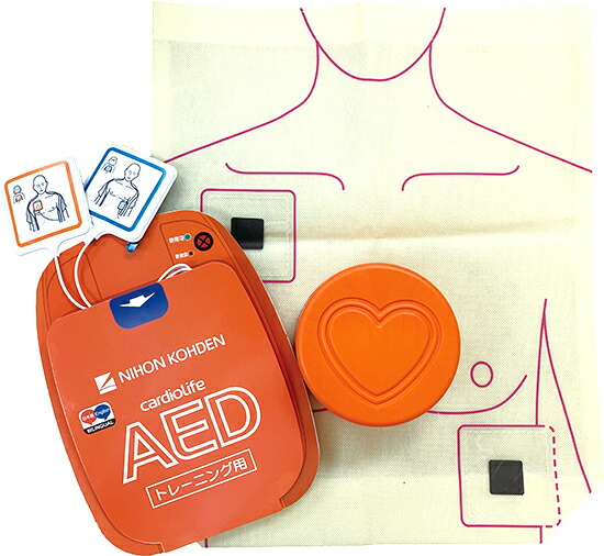 AED CPR トレーニングキット アクトキッズ ACTkids 心肺蘇生訓練用 AEDトレーナー AED使用法 日本光電 Y283A｜ユニオンクリエイト