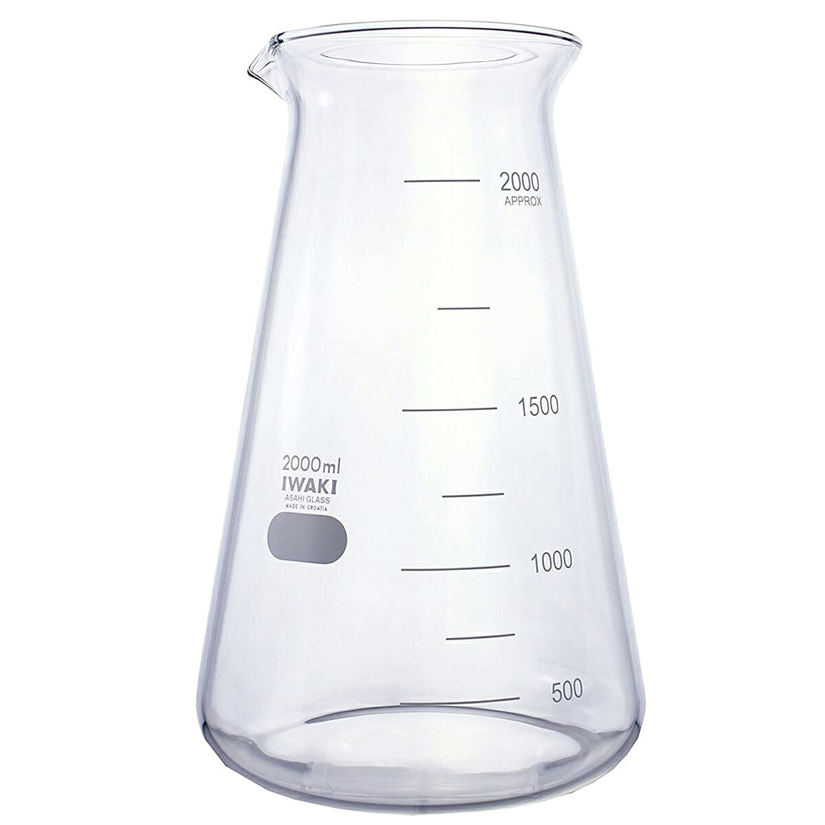 コニカル ビーカー IWAKI 2000mL|ユニオンクリエイト