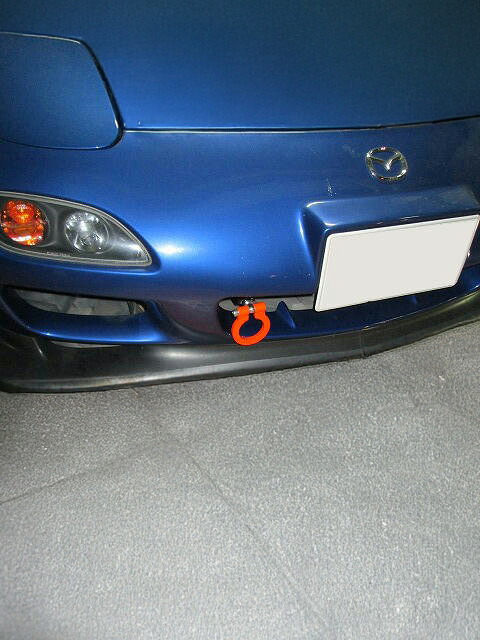 [牽引フック]FD3S RX-7_H3/12～H15/4(フロント)用レーシングフック(可倒タイプ)