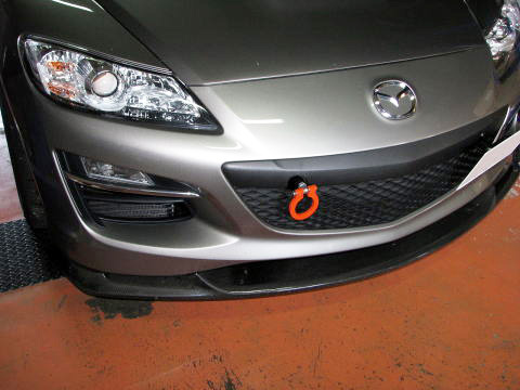 [牽引フック]SE3P RX-8 / MC後_H20/3～H25/4(フロント)用レーシングフック(可倒タイプ)