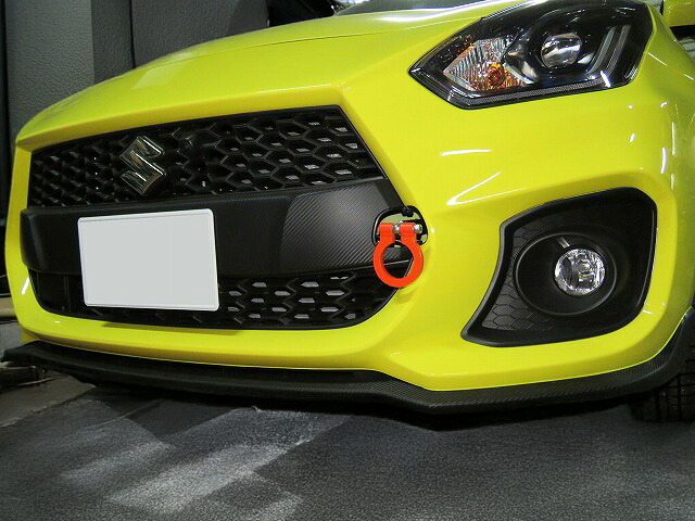 [牽引フック]ZC33S スイフトスポーツ_H29/9～(フロント)用レーシングフック(可倒タイプ)