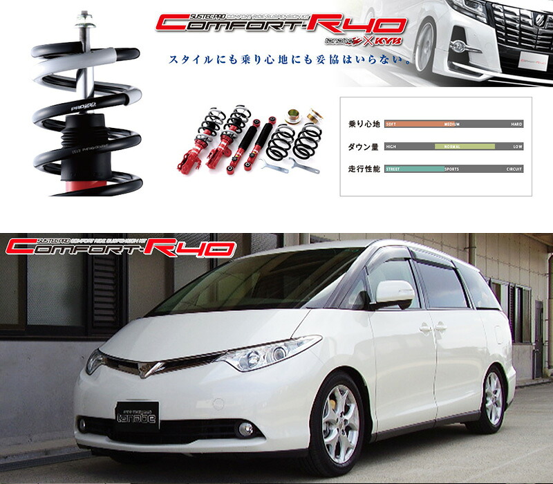 【楽天市場】[tanabe×SUSTEC PRO CR40]ACR50W エスティマ(2WD_2400 NA_H18/1～H28/6)用車高調 ...