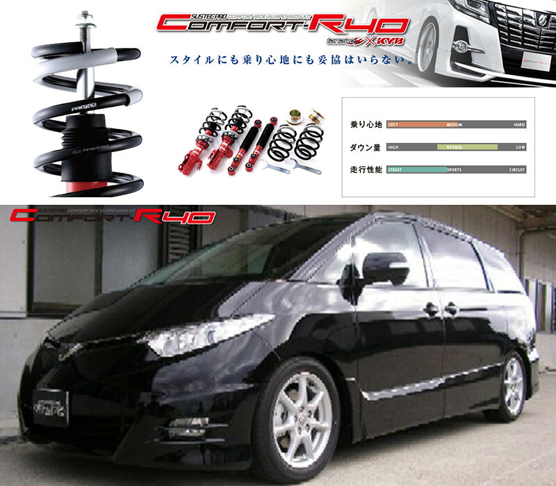 [tanabe×SUSTEC PRO CR40]GSR50W エスティマ(2WD_3500 NA_H18/1～R1/10)用車高調キット[CR40CR50WK]