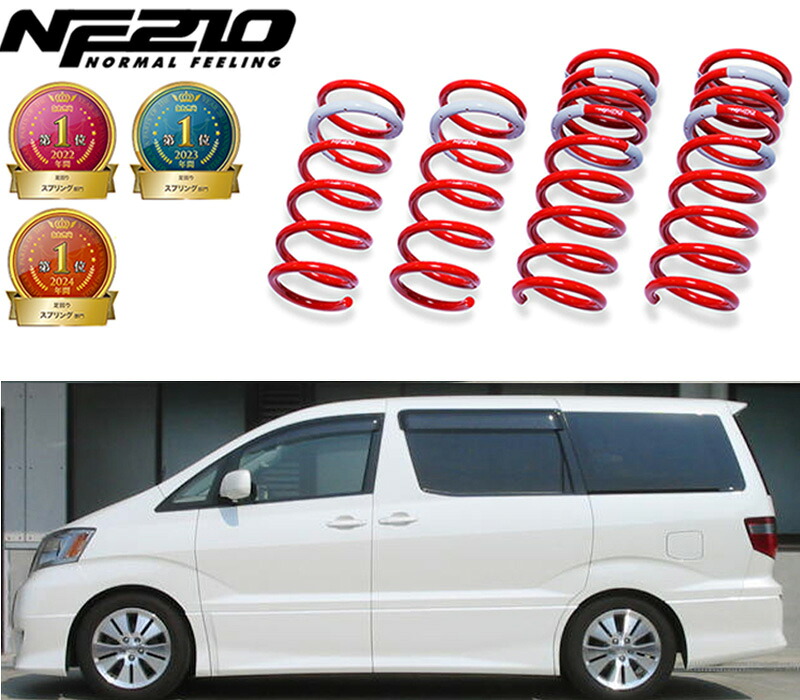 [tanabe×NF210]ANH15W アルファード(4WD_2400 NA_H14/5～H20/5)用車検対応ダウンサス[MNH15WNK]