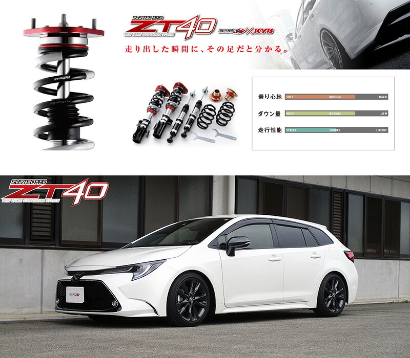 [tanabe×SUSTEC PRO ZT40]ZRE210W カローラツーリング(2WD_1200 TB_R1/10～R4/10)用車高調キット[ZT40ZWE211WK]