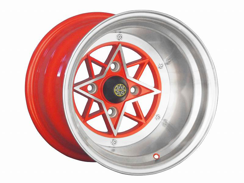 [コーリン]旧車 復刻版 スターシャーク/STAR SHARKホイール 14インチ［-61_1412_114.3-4H_レッド］(4本セット)｜シート・レール専門ユニプロ 92,928円
