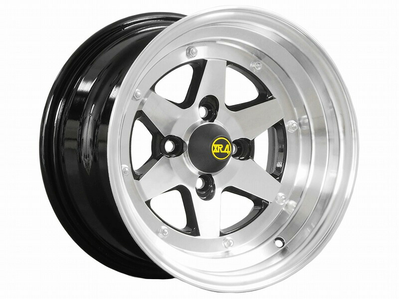 [コーリン]旧車 復刻版 ロンシャン XR4/LONGCHAMP XR-4ホイール 14インチ［-0_1480_114.3-4H_ブラックポリッシュ］(2本セット)