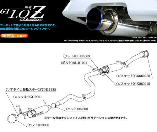 楽天市場】GP SPORTS EXAS EVO Tune マフラー インテグラ タイプ