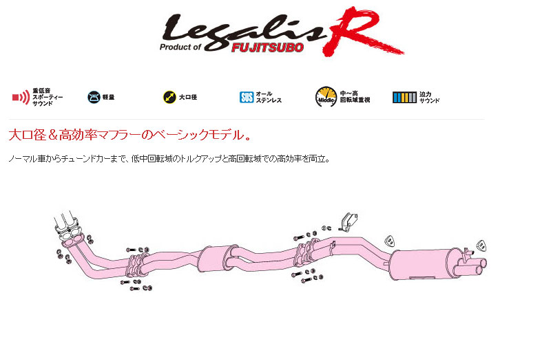 [フジツボ]KGC10 スカイライン(ハコスカ/2Dr)用マフラー(レガリスR)｜シート・レール専門ユニプロ