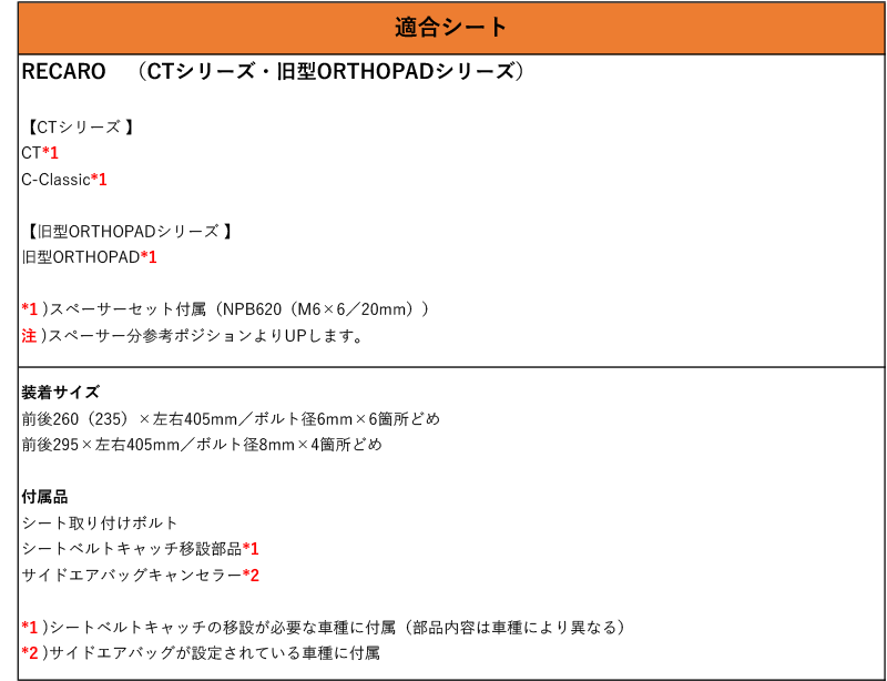 素敵な レカロAM19 E120系 アレックス用シートレール 4ポジション N