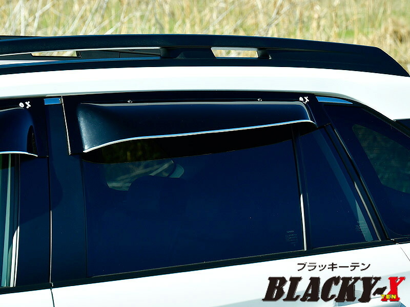[OXバイザー]AXAP54 RAV4 PHV(R2/06～)リア用大型ドアバイザー(ブラッキーX)[BLR-133]