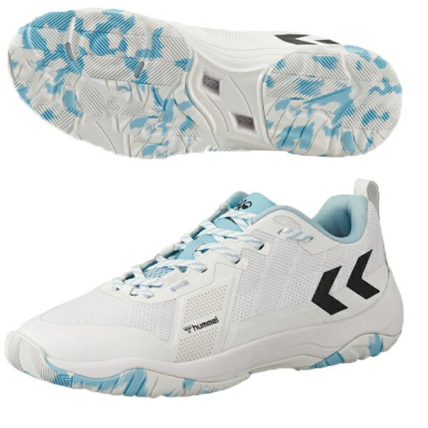 ヒュンメル hummel KOMET POWER 3.0 ホワイト×ミントグリーン has8043 1054 インドアシューズ ハンドボール メンズ 室内用 ハンドボールシューズ