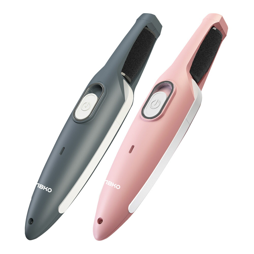 【足の角質を簡単ケア】USB充電式 電動角質ローラー かかと 角質除去 「ユニーク Shine Roller シャインローラー」2種類の粗さが異なるローラー付属。人間工学に基づいたデザイン。UQ-CR01PI :UQ-CR01GR【かかと 角質除去 かかとケア 角質ケア フットケア】
