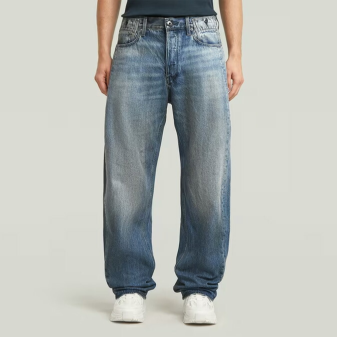 G-STAR RAW ジースターロウ D25357-D788-H117 Bend Loose Jeans ルーズフィットジーンズ ヴィンテージ加工 ブランド おしゃれ カジュアル 正規品 ウォッシュ加工 ワイドパンツ オールシーズン デニム インディゴ