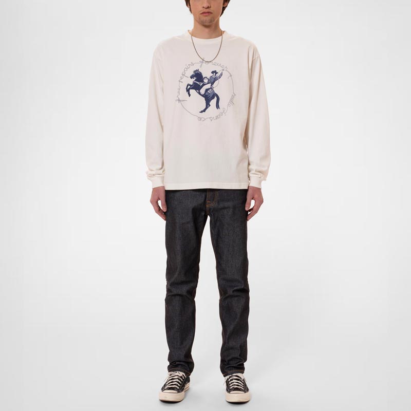 nudie jeans ヌーディージーンズ 99161-1240 Steady Eddie II Dry Heavy メンズ ジーンズ デニム チェーン店編み目 裾上ぼり無料 貨物輸送無料