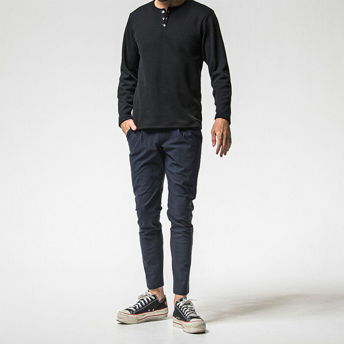 RESOUND CLOTHING リサウンドクロージング CHRIS EASY HEAT TUCK PANTS RC38-ST-016HT ネイビー 送料無料