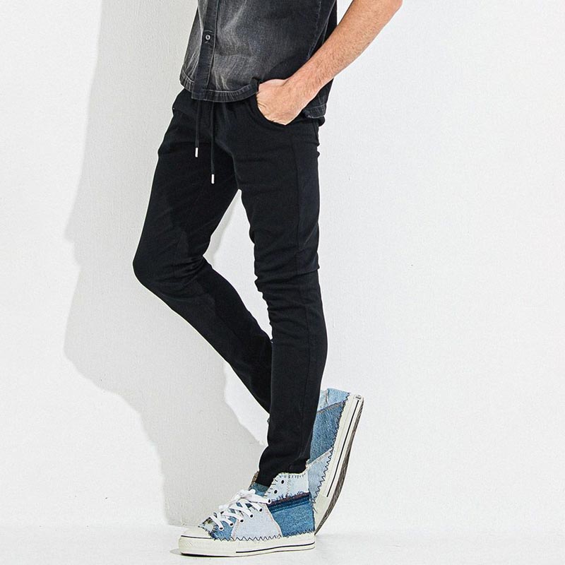 RESOUND CLOTHING リサウンドクロージング RC36-ST-016TD DENIM JERSEY CHRIS EASY TUCK PT ブラック メンズ デニムジャージ パンツ 2025年春夏 送料無料