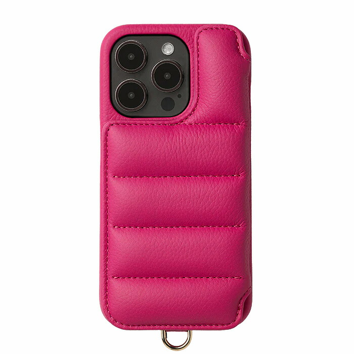 DEMIU BALLON iPhone スマホケース レザー マゼンタピンク デミュウ