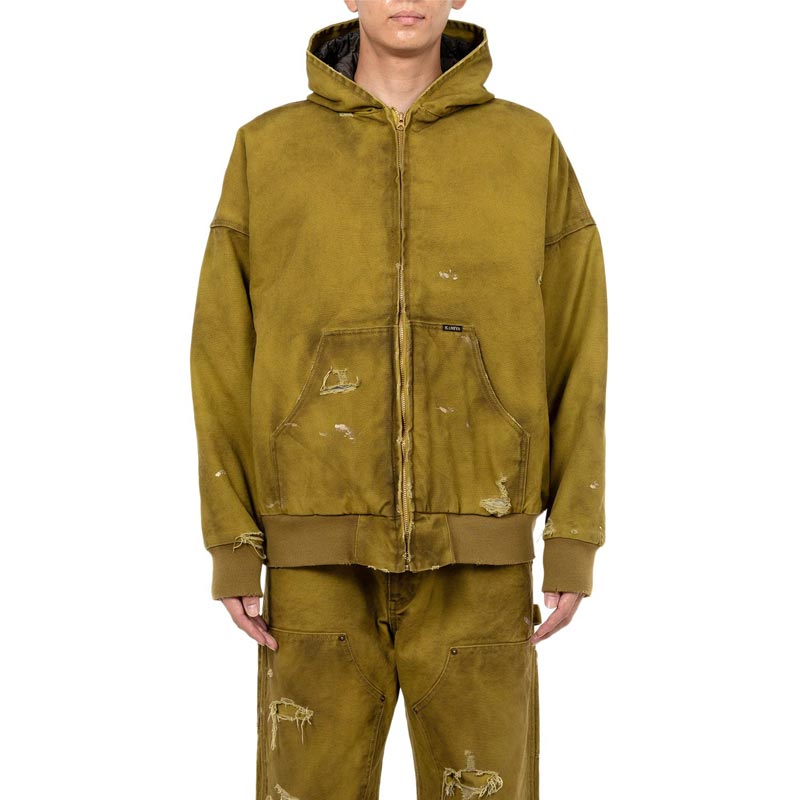 楽天市場】KAMIYA カミヤ G14BL033 BORO Duck Zip Parka イエロー