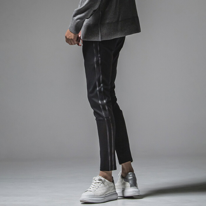 RESOUND CLOTHING リサウンドクロージング BASIC-ST-008 Blind LINE PT BKLBK ブラインドラインパンツ スーパテーパードシルエット 定番 スーパースキニーパンツ ラインパンツ レディース 送料無料