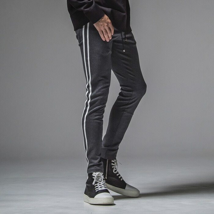 RESOUND CLOTHING リサウンドクロージング ベーシック-ST-008 Blind LINE PT CGREY ブラインドラインパンツ スーパテーパードシルエット 定番 スーパースキニーパンツ 伝達ルートズボン下 ユニ一発やる 貨物輸送無料 ズボン・パンツ-メンズファッション