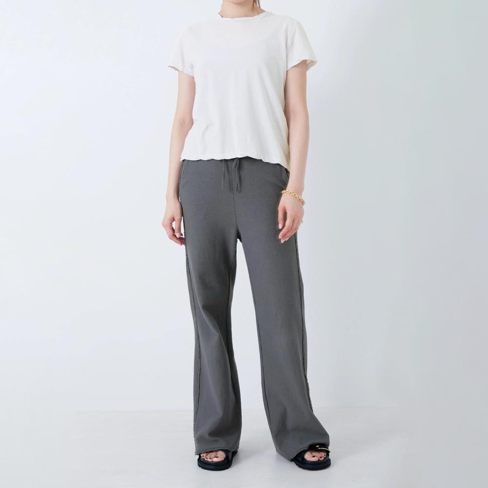 GREYCHORD 薄墨色吊りひも 233GC14 LIZA リザ 白いこと レディース レギュラー相応うTEE 無地 カットソー 貨物輸送無料