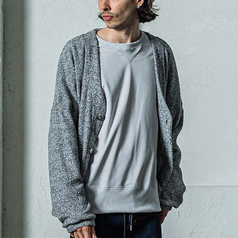 RESOUND CLOTHING リサウンドクロージング RC35-C-004 MOLE YARN PILE CD GREY メンズ モールヤーン ジレー 2025年春夏 貨物輸送無料