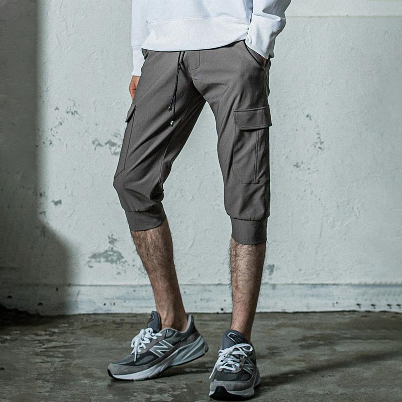 RESOUND CLOTHING リサウンドクロージング RC35-HP-001 cargo cropped PT グレー メンズ カーゴ クロップド パンツ 2025年春夏 送料無料｜ユニークジーンストア