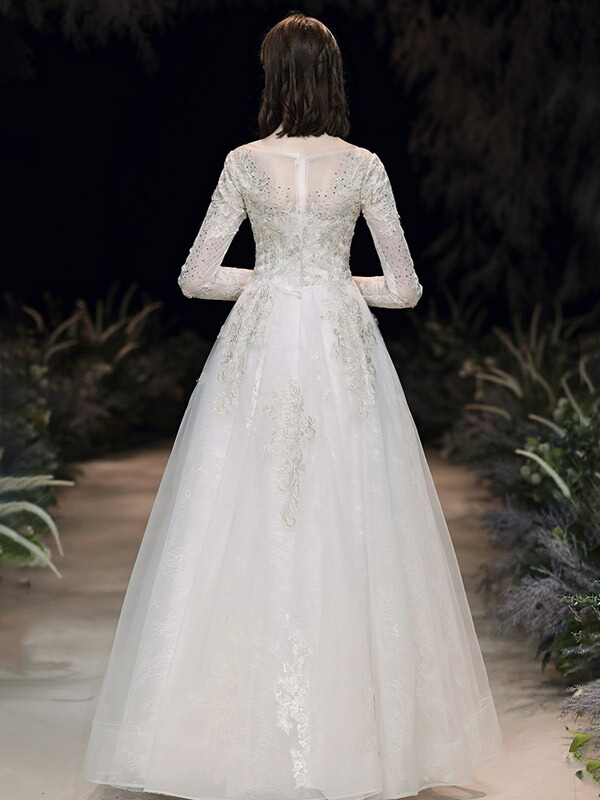 海外挙式 ウェディングドレス 長袖 花嫁 前撮り ドレス 後撮り 大きい リゾート ロングドレス 二次会 シンプルライン ワンピース ブライダル パーティードレス 海外旅行 ビーチフォト フォーマルドレス 上品 結婚式 おしゃれ かわいい セミオーダー 小きい ファスナー