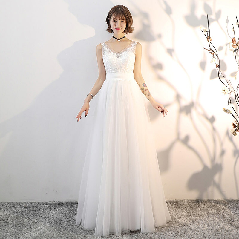 海外挙式 大きい ウェディングドレス 前撮り ドレス 花嫁 ロングドレス ふわふわスカート シンプル ワンピース ブライダル パーティードレス 後撮り サッシュリボン 結婚式 成人式 披露宴 演奏会 発表会 セミオーダー|unique weddings