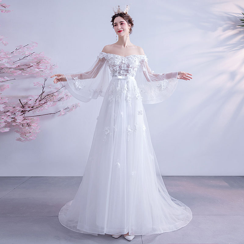 憧れの 海外挙式 花嫁 ウェディングドレス 二次会 前撮り フォト リゾートドレス 結婚式 ブライダル パーティードレス 高級感 ワンピース ビーチ フォト後撮り セミオーダー 大きい 小きい 海外挙式 ブライダル ロングドレス 前撮り ウエディングドレス 長袖 花嫁 A