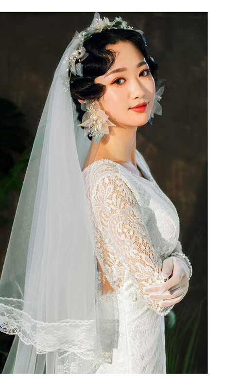 大特価放出 ブライダルベール 豪華ベール ロイヤル マリアベール ロングベール ベールアップ ベールダウン プリンセス 髪飾り ウエディングベール 刺繍付き 3メーター 結婚式 お嬢様