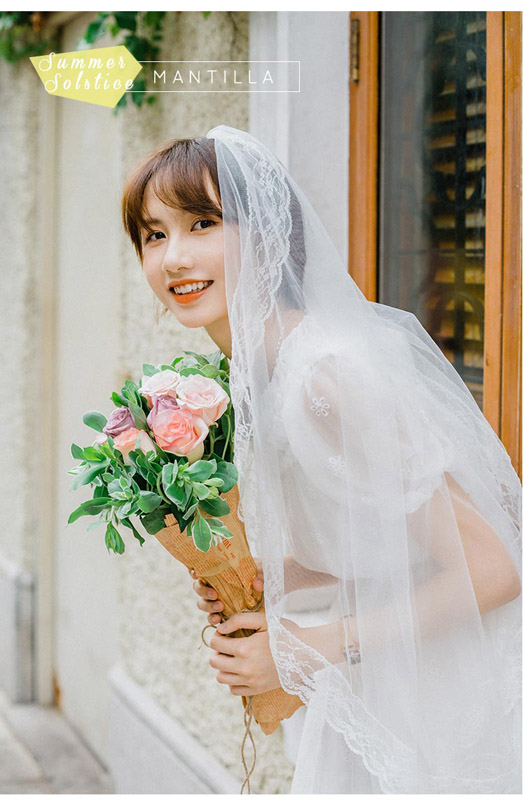 ブライダルベール 高級材質 ウェディングベール フランス設計 夏のウェディング 結婚式 披露宴 セミロング マリアベール 手作りベール シンプル 透明感 仙女 お姫様 甘い夏 トプリンセス 優雅 ビンテージ 海外撮影 旅行結婚 撮影道具 Littlethaicafe Com