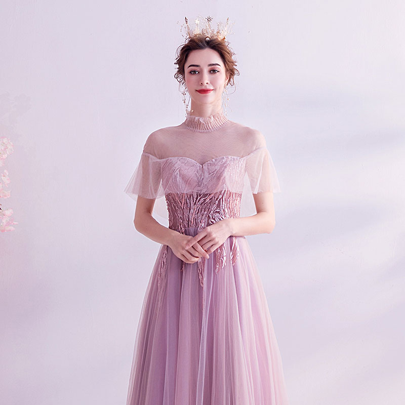 二次会 結婚式 パーティードレス Dress カラードレス 花嫁 ピアノ司会 演奏会 フォーマルドレス コンサート イブニングドレス ロングドレス 謝恩会 ウェディングドレス 結婚式 発表会 披露宴 大きいサイス カラードレス パーティードレス 半袖 レディース ピンク