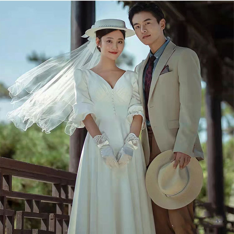 Sale 71 Off 海外挙式ドレス シンプル 花嫁 ウェディングドレス 結婚式 Aラインドレス 二次会 ワンピース スレンダーライン 前撮りドレス 5分袖 ブライダル 披露宴 撮影 食事会 女子会 成人式 Wedding Dress ハネムーンフォト オーダーメイド 新作 Fucoa Cl