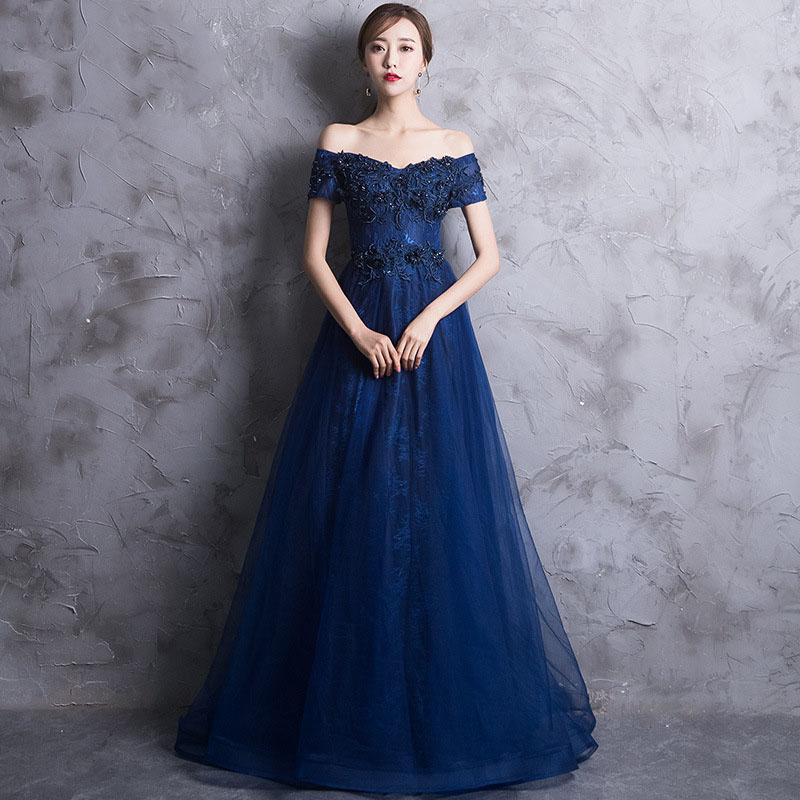 婚礼の儀お召しもの ウェディングドレス 色合いお召しもの ロングお召しもの 寄り合いお召しもの 告げ知らせる会お召しもの 掻き鳴らす会 上演お召しもの 手合わせ 彼者誰時お召しもの フォマール 米国海軍 オフショルダー 青色 婚礼の儀 二次会 交歓会 音楽会 花嫁御寮 カクテルお召しもの 前撮り 後撮り レディースファッション-ドレス