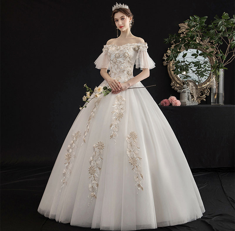 パーティードレス フォーマルドレス 演奏会 挙式 ロングドレス プリンセスライン ウエディングドレス 結婚式 花嫁 Dress コンサート 発表会 ウェディングドレス 謝恩会 二次会 ウエディングドレス 披露宴 小きいサイス ウエディングドレス Wedding Dress 花嫁 二次会