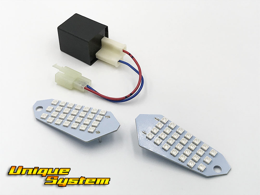LED ウインカー 基板 シーケンシャル 流れるウインカー 2枚セット リレー付き ダエグ ヴェルシス NINJA カワサキ 白色