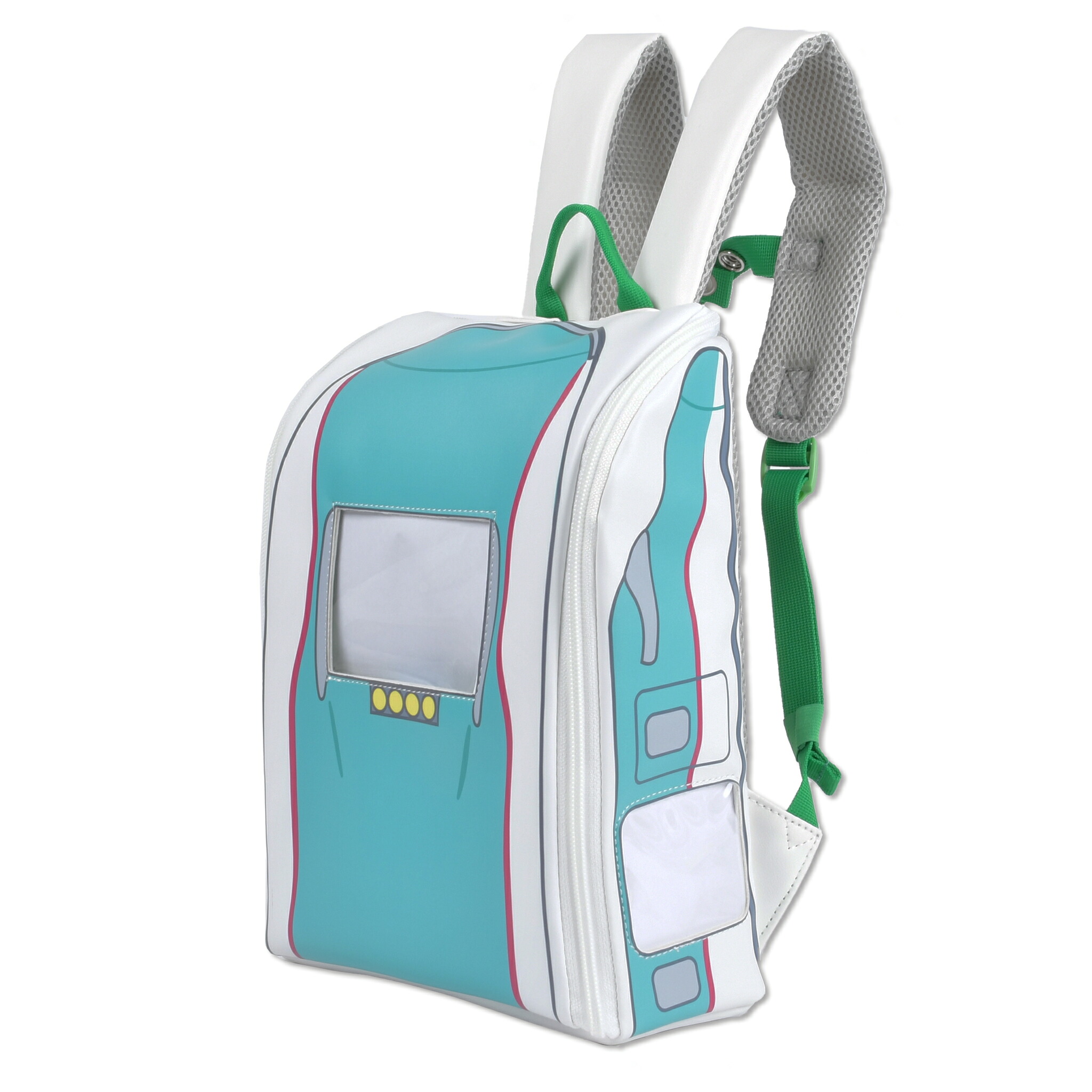KABAG E5 | おもちゃ箱キッズリュック はやぶさ グリーン 子供 新幹線 電車 バックパック ドールハウス リュック 子供用品 プレゼント ギフト カバッグ カバック el5439a