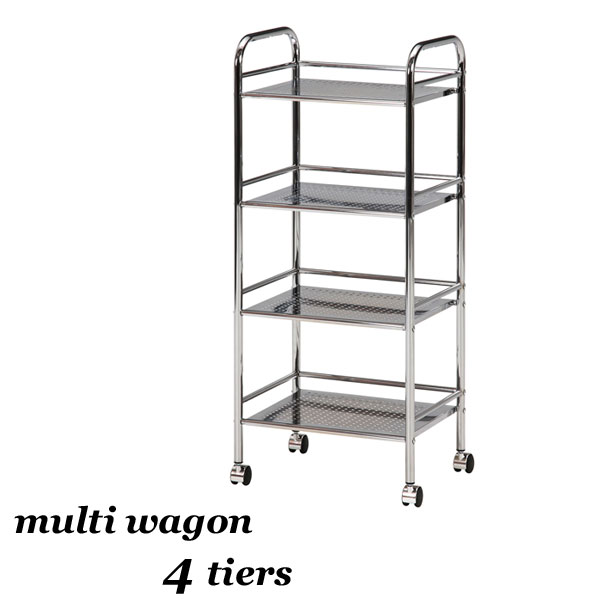 楽天市場】キッチンワゴン キャスター付き 天板付き スリム バタフライ