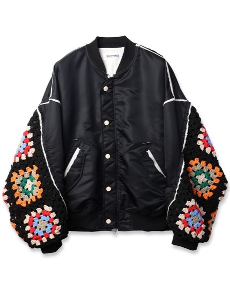 ■【POINT 2倍】【DISCOVERED/ディスカバード】 CROCHET SLEEVE MA-1(3色) (アウター/ジャケット/ブルゾン/ニット/MENS/UNISEX/2025AW) 47,520円