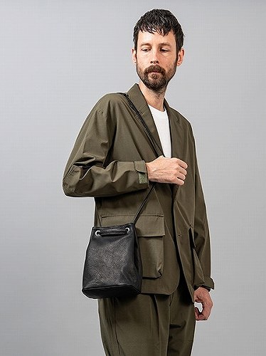 WATER PROOF WASHABLE LEATHER 2WAY SMALL CYLINDER BAG ME653(2色)(ウォータープルーフウォッシャブルレザー 2WAY スモールシリンダーバッグ 鞄 E.O.I)