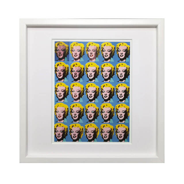アンディ ウォーホール 芸術貼り出し Andy Warhol Twenty-Five Colored Marilyns 美工社 額付き添い人 差し上げ物 室内装飾