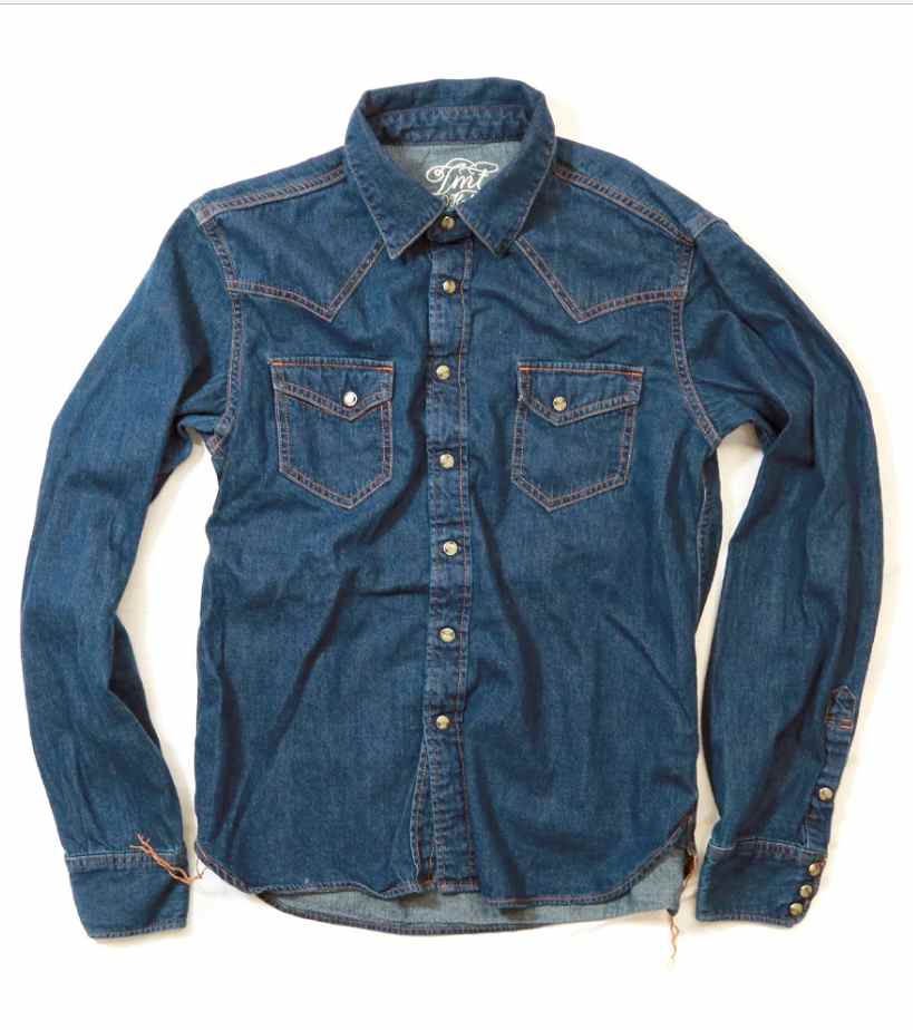  SHAMAN CARDIGAN SHIRTS (INDIGO PLAID) TSHS2207(3色)