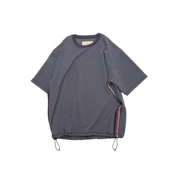 【POINT2倍】【QUOLT クオルト】SIDE-KNIT CUTSEW （CHARCOAL-GRAY/BLACK）