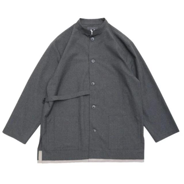 【POINT2倍】【quolt クオルト】901T-1622 MAO-COLLAR JACKET / BLACK(SHIRTS/シャツ/コート/アウター/KNIT/T-SHIRTS/23AW)|UNIT