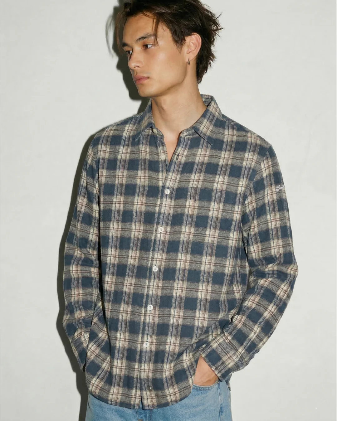 【TMTティーエムティー】 FLANNEL CHECK SHIRTS（TSHS2601） (フランネルシャツ、アメカジ、ネルシャツ、TMTアメリカンジャージーTシャツ/Tシャツ/カットソー)