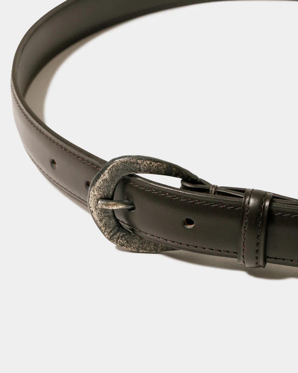 【POINT2倍】【beautiful people / ビューティフルピープル】 malleated buckle leather belt（1626511947）ブラック （ベルト）