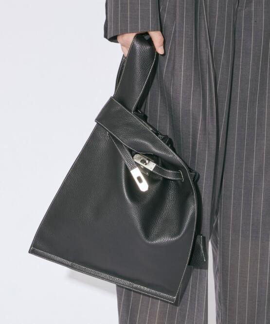 【POINT 3倍】【beautiful people / ビューティフルピープル】large market bag in shrink leather(1525611952)(ハンドバック)(エルメス)|UNIT